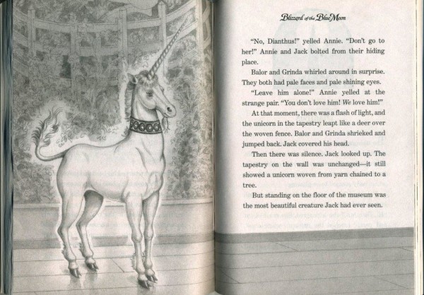 Cloisters, Magic Tree House, Mary Pope Osborne, Unicorn, Tapestry, Jack & Annie, snow, New York City, NY 1938, blizzard, mystery, children's book (3)