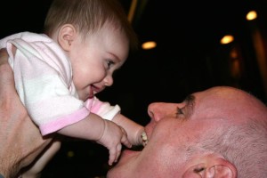 Daddy & Daughter, baby, giggles, smiles, pure joy