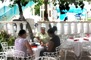 Jamaica, Caribbean, wonderful folks, super staff, authentic Jamaican food, poolside office, Frank Rance & staff, nanny, all-inclusives