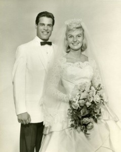 Mom & Dad's wedding photo, happy couple, starting life journey together