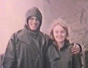 Niagara Falls, mom & dad at Niagrara Falls