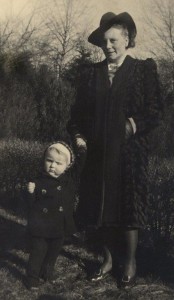 Toddler mom and my grandmother, Europe
