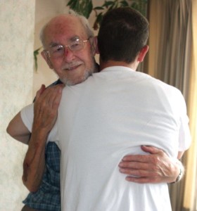 Granddad is loved and missed, loving family, Granddad joins his beloved Grandma, hugs and kisses, grandchildren (10)