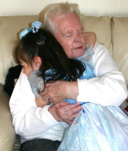 Granddad is loved and missed, loving family, Granddad joins his beloved Grandma, hugs and kisses, grandchildren (12)