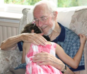 Granddad is loved and missed, loving family, Granddad joins his beloved Grandma, hugs and kisses, grandchildren (2)