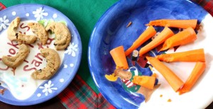Christmas Eve Christmas Day Family Friends Reindeer carrots and Santa cookies(2)
