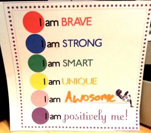 Positively Me, Positively Me program, Junior League of Greenwich, button page, button bracelet