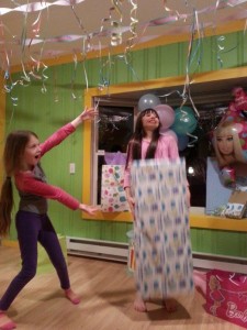 The Pearl Princess, turning 9, best friends, BFF, Barbie, birthday, presents, mermaid, fintale, joy, pancakes, balloons, sparkles (33)