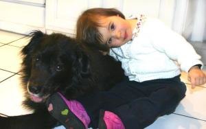 Bianca Tyler  animal lover  toddler snuggling her dog  teach children to love animals (64)