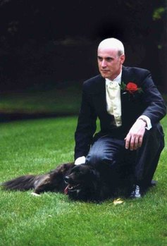 Bianca Tyler  animal lover  wedding dog  dog walks Bianca down the aisle (3)