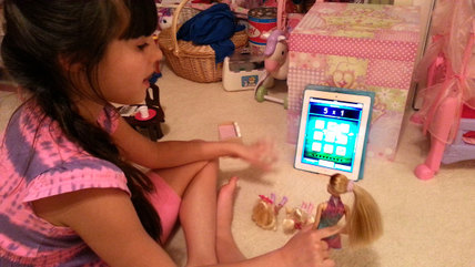 Math, Math in play, playtime math, good screentime, good screen time, Barbie, Barbies and math, Skipper, Barbies sisters