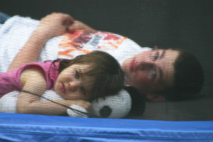 Trampoline, relaxing, summer breeze