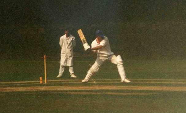 Cricket, Phillip playing Cricket, Phillip, Let's Talk radio show host, cricket match in England